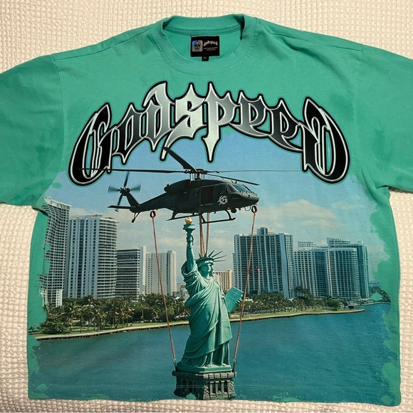 Teal Graphic Tee - Short Sleeve - Picture 1 of 4